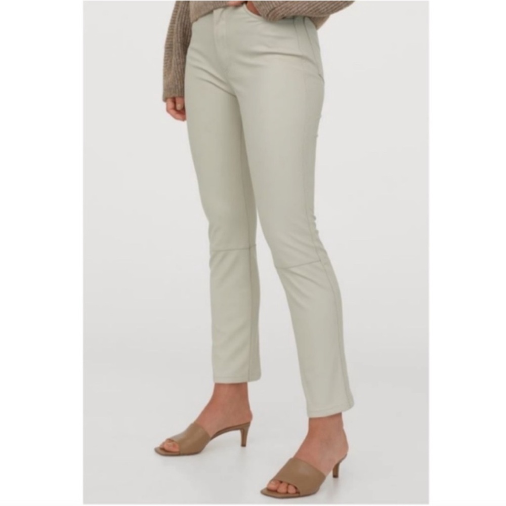 H&M faux leather pants